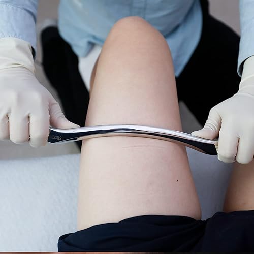 Miniatura 8 de Juego de herramientas de masaje de raspado Gua Sha de acero inoxidable, herramientas IASTM, gran herramienta de movilización de tejidos blandos