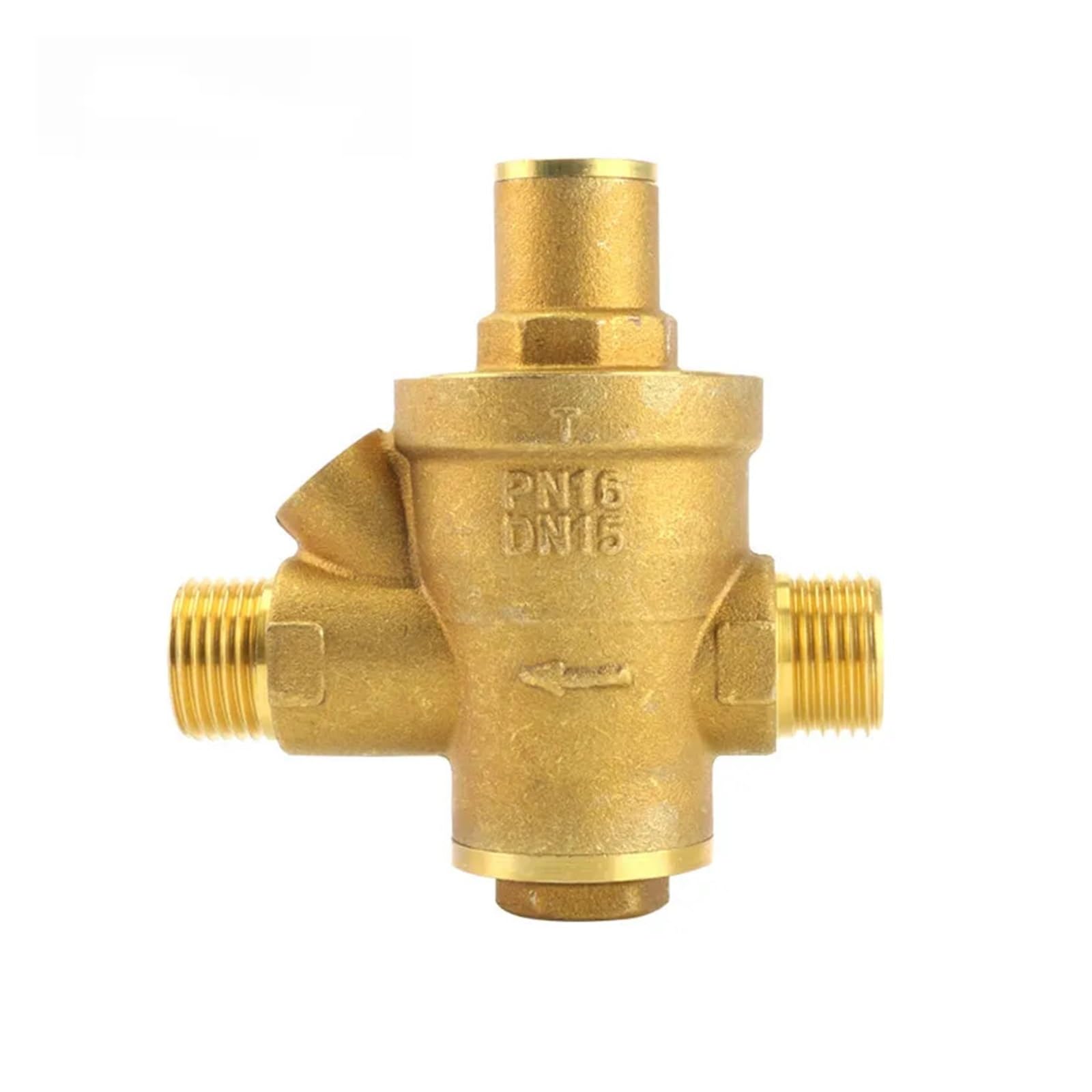 regulador de presion agua Válvulas reguladoras de presión de agua de latón, sin manómetro, válvula de mantenimiento de presión, válvula reductora de presión de agua, DN15-DN40 (Size : DN40)
