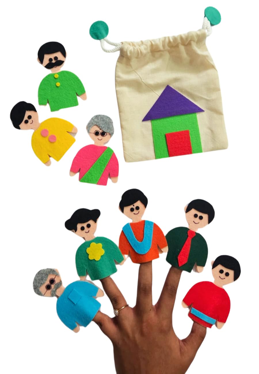 Family Puppets | Handmade and Safe for Kids | Story Telling Toy