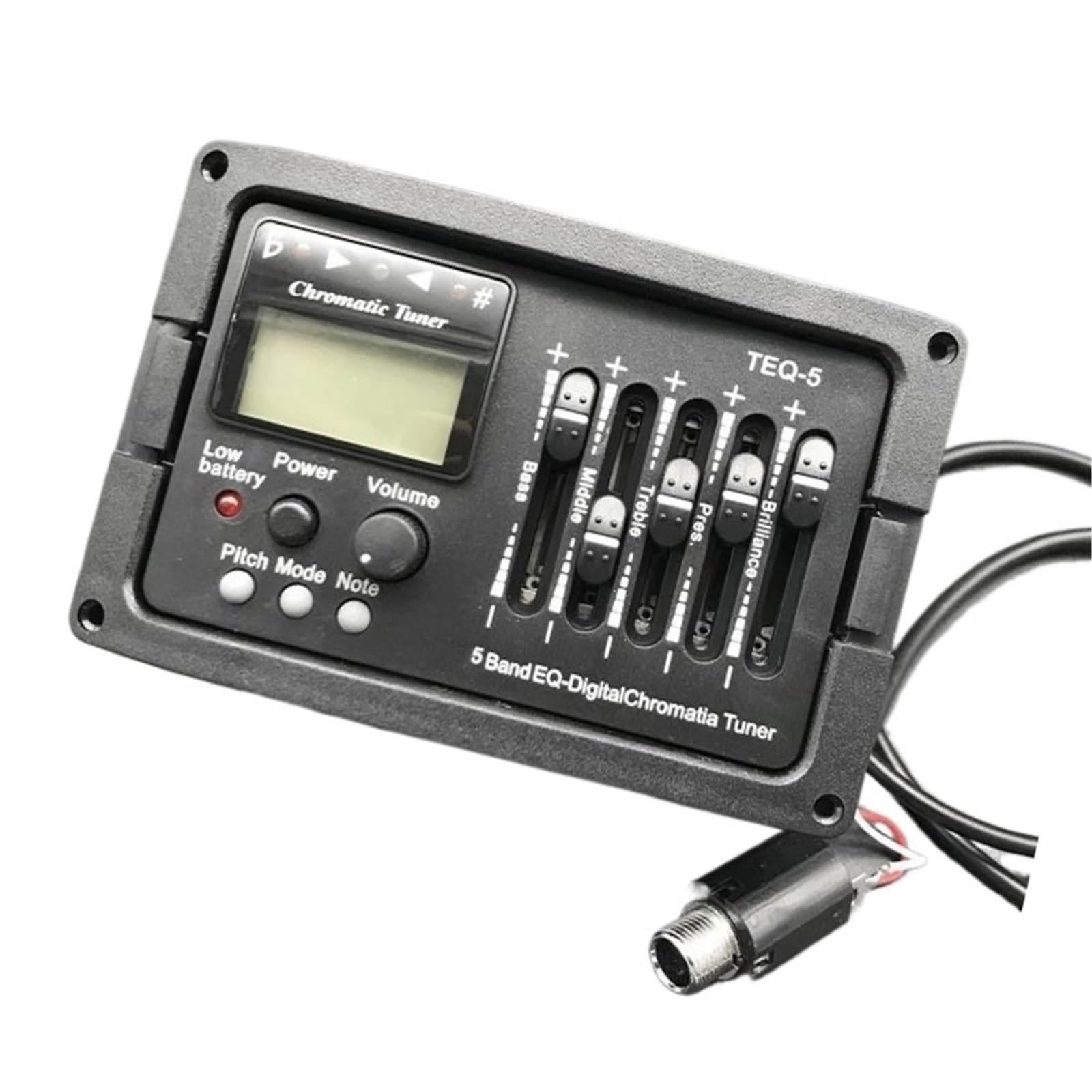 Preamplificatore per chitarra acustica a cinque bande equalizzatore mixer digitale accordatore pickup piezoelettrico Pickup Chitarra Acustica