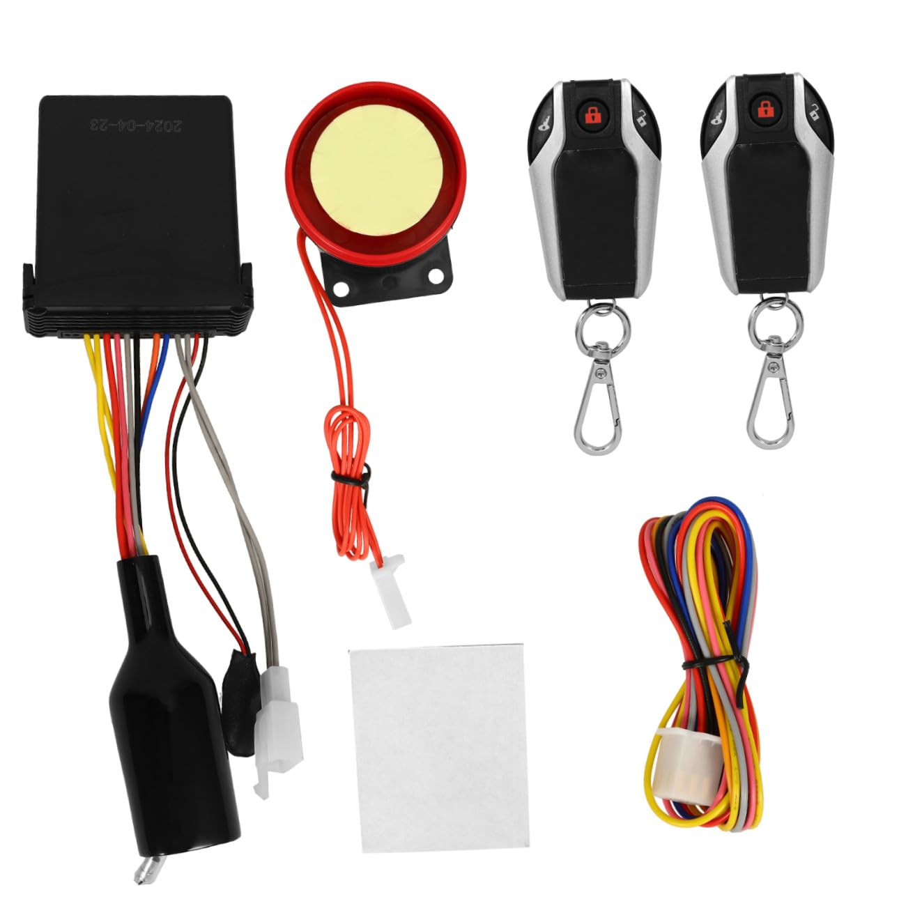 Ciieeo Allarme Set Completo e Sblocco Blocco Automatico per Moto Funzione di Avvio e Spegnimento Dispositivo di Sicurezza in Plastica con Telecomando per Motocicletta