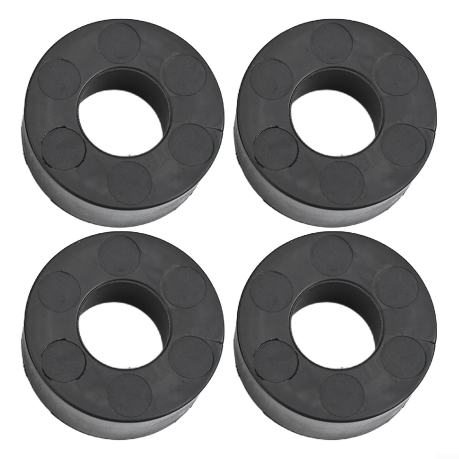 Evenoonest Weight Plate Spacers, Rubber Washers for 26mm Barbell Guide Rods Gym Fitness Accessories Noise Reduction 4 Pcs
