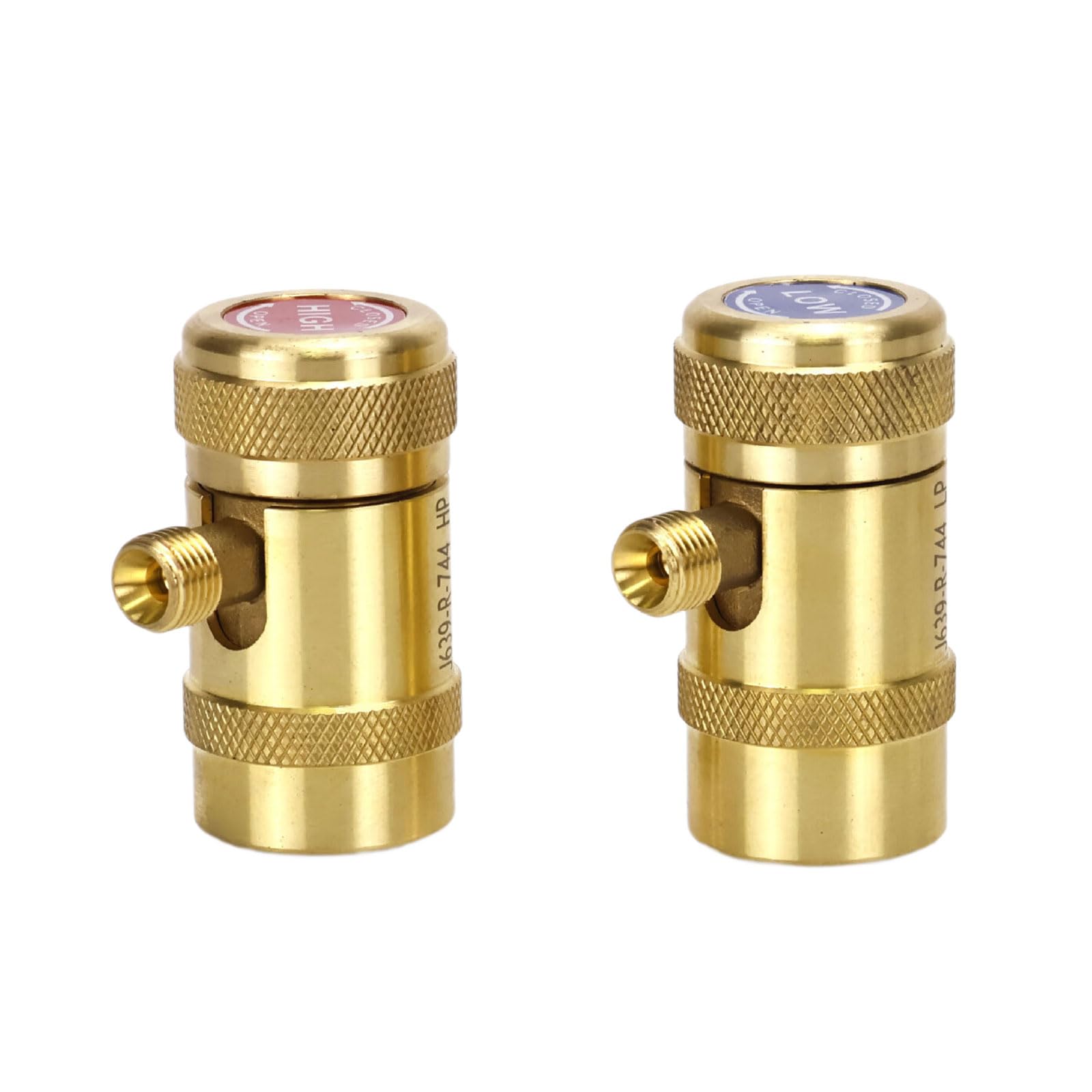 TFAOYS Car Air Conditioning Refrigeration Quick Coupler for High Low Pressure Hose Adapter Recharge Gauge Tool Low Pressure Automotive Quick Coupler