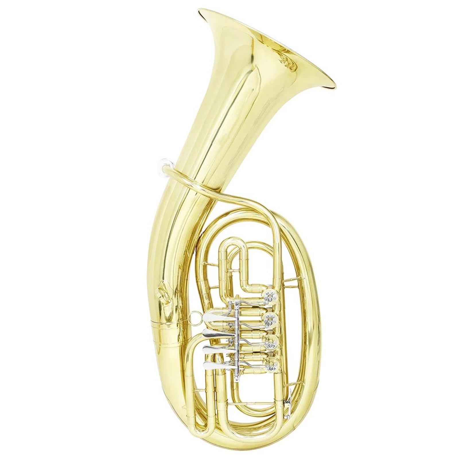 Eufonium Mosiądzu Obrotowy Eufonium 3 Klawiszowy Pionowy Muzyczny Instrument Dęty Blaszany Róg Barytonowy Aldult Profesjonalne Wykonanie(Type1)
