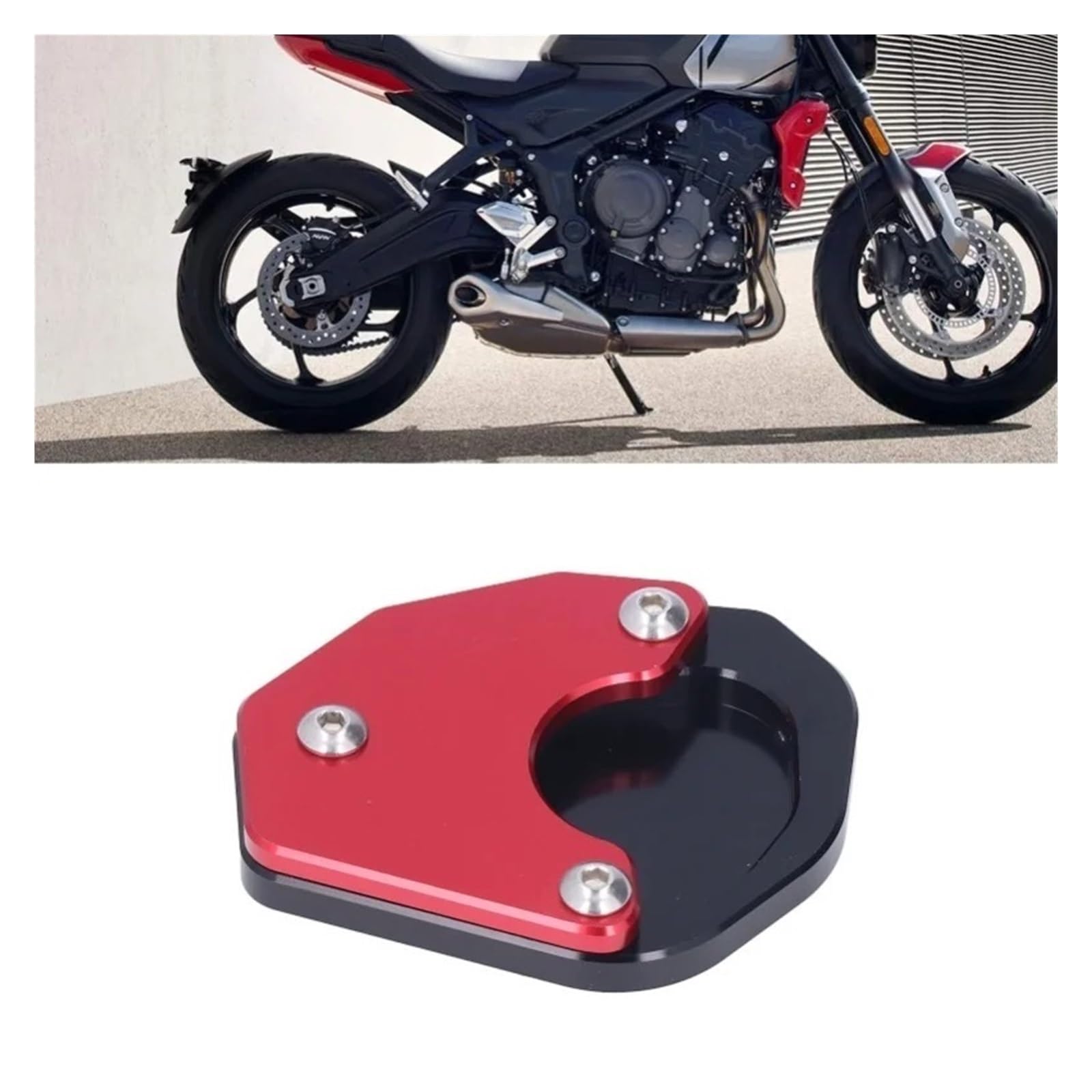 Prolunga per cavalletto per moto Estensione della piastra del cavalletto di parcheggio per moto