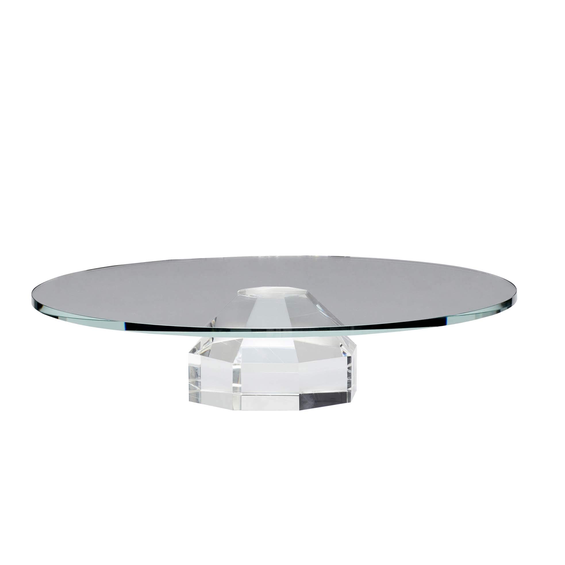 Hübsch Dish, Glass, Clear, 30xh6cm