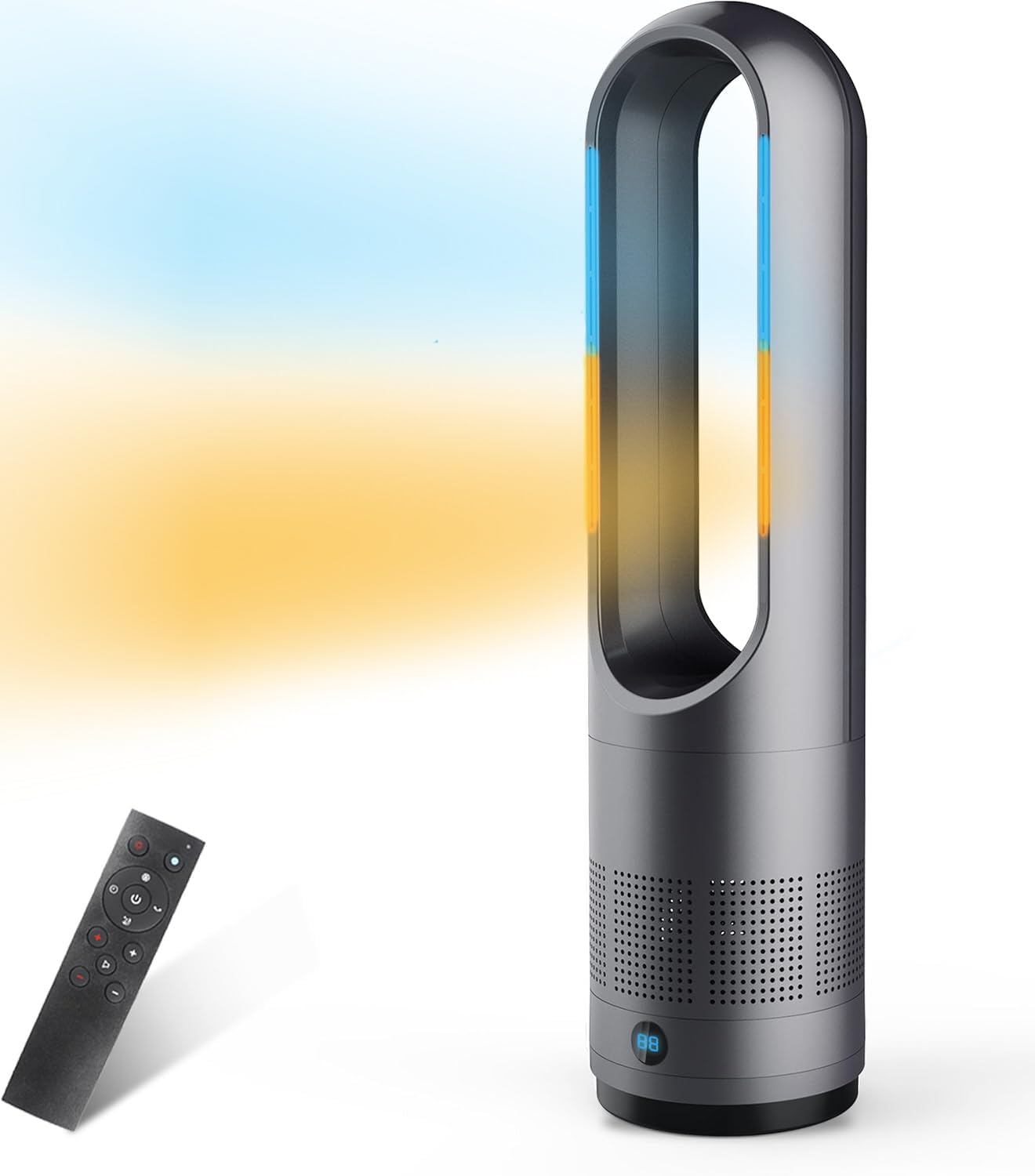 Amazon | 【2025冷暖兼用】セラミックヒーター 扇風機 羽なし タワー