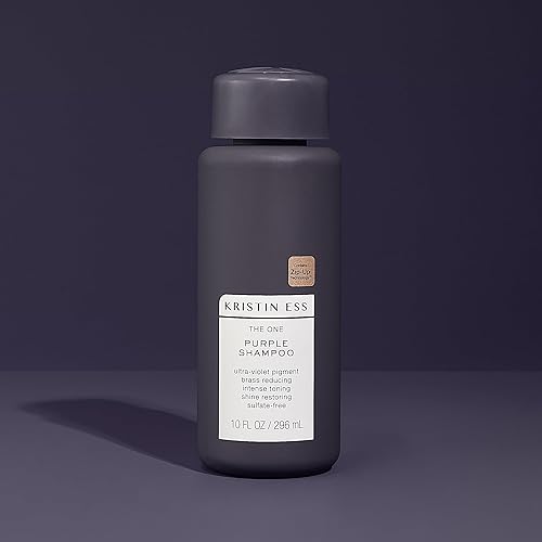 Miniatura 7 de Kristin Ess Hair The One - Champú morado tonificante para cabello rubio neutraliza los tonos latón  amarillo sin sulfato silicona y parabenos 10