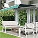 Produktbild UTOYA Einziehbares Terrassenmarkisen-Ersatzstofftuch- Polyester Wasserbeständig Vordach, UV-Schutz Sonnenschutz for Balkon Pergola Hinterhof Garten Carport41 Größen (Color : Green, Size : 19.6x4.9f