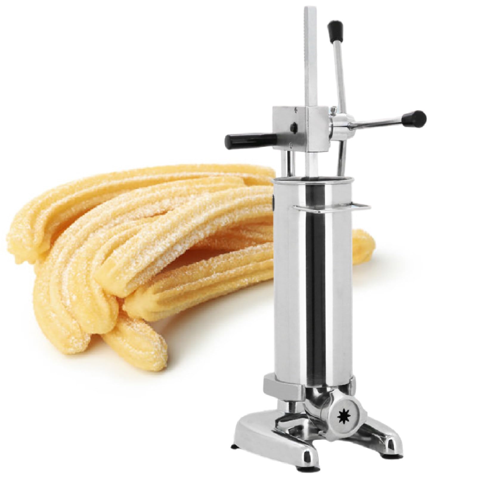 Machine à Churros Latine, Machine à Churros Espagnole Commerciale En Acier Inoxydable De 3 L Avec 5 Buses Pour Un Usage Professionnel Ou Domestique