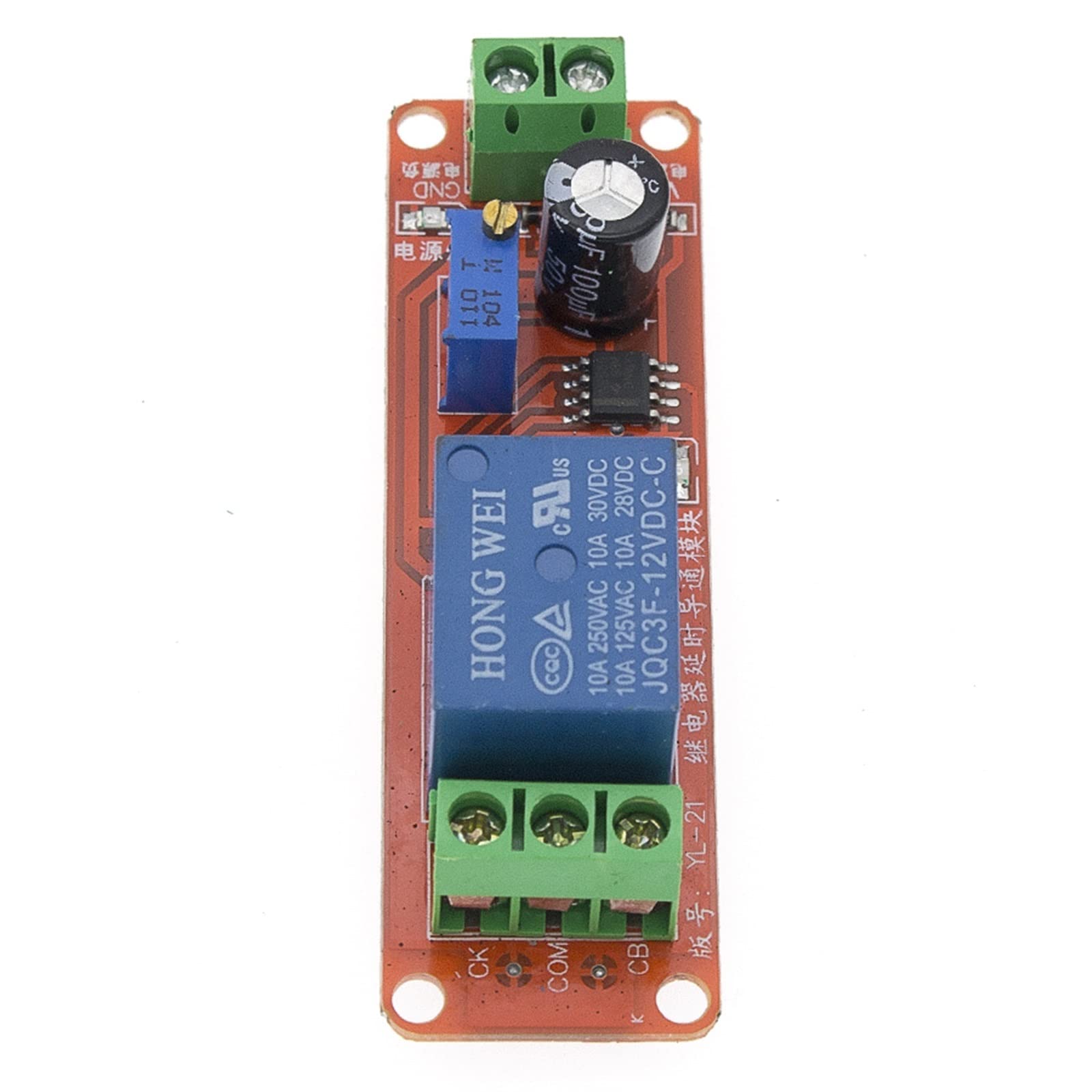 1 Uds., 12V, Temporizador de retardo, módulo de relé de Interruptor monoestable NE555, oscilador de Coche