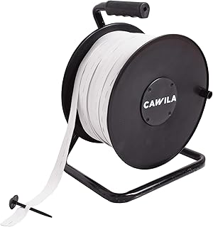 Cawila Cinta marcadora de 75 metros de largo x 2,5 cm de ancho para marcar campos de juego, color blanco, talla única