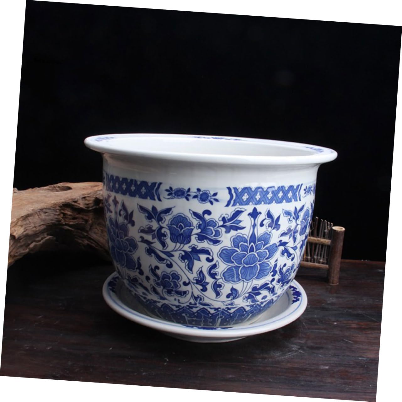 青と白の陶器製蘭鉢 Amazon.co.jp: セラミックフラワー盆栽鉢 青と白の磁器蘭鉢 屋内用