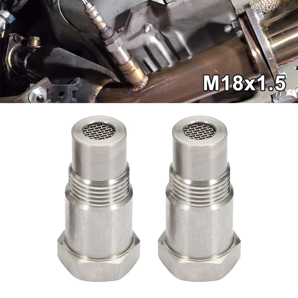 Emulatore Sonda Lambda Auto M18 x 1,5 2 Pezzi Sensore di Ossigeno Adattatore Scarico