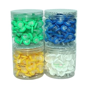 33mm Filter,0.22/0.45um,MCE Nylon PES PVDF Lab Sample Filter | Disposable 33mm Filter,0.22&0.45m Membrane Filter for Laboratory Liquid Filtration33mm 0.45um PES