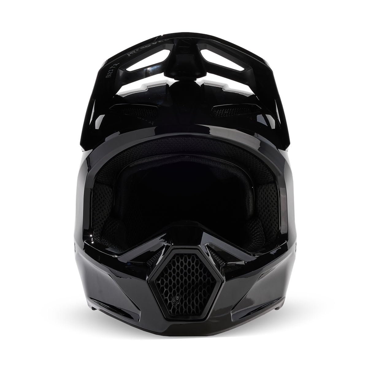FOX V1 マットブラック　サイズM（57-58）オフロード用ヘルメット 公道使用可のFOX V1シリーズに新色、マットブラックはストリート