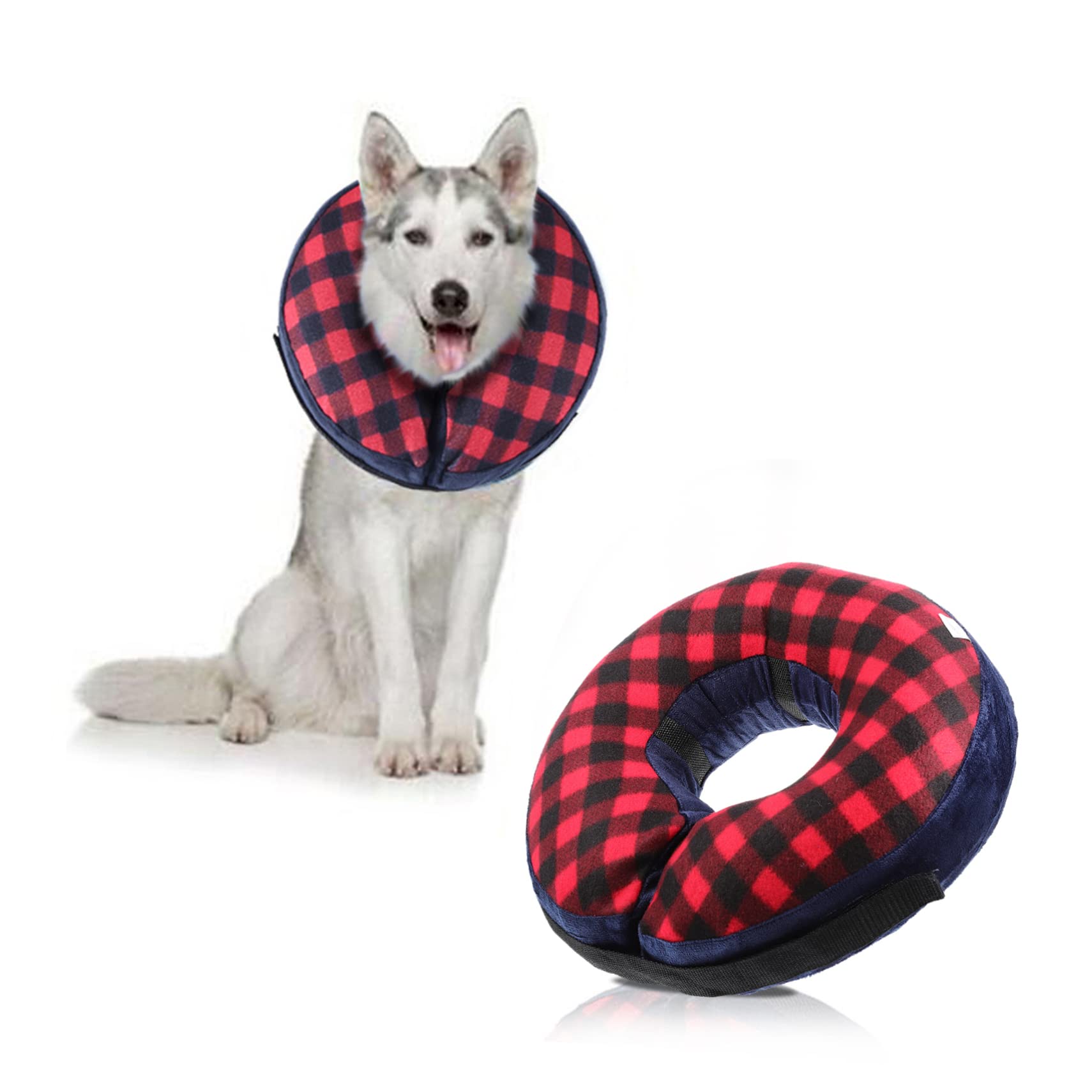 Ipetboom 5piezas Collar Inflable Protector para Mascotas Collar De Cómodo y Transpirable para Gatos y Perros Después De para Cuidado De Heridas