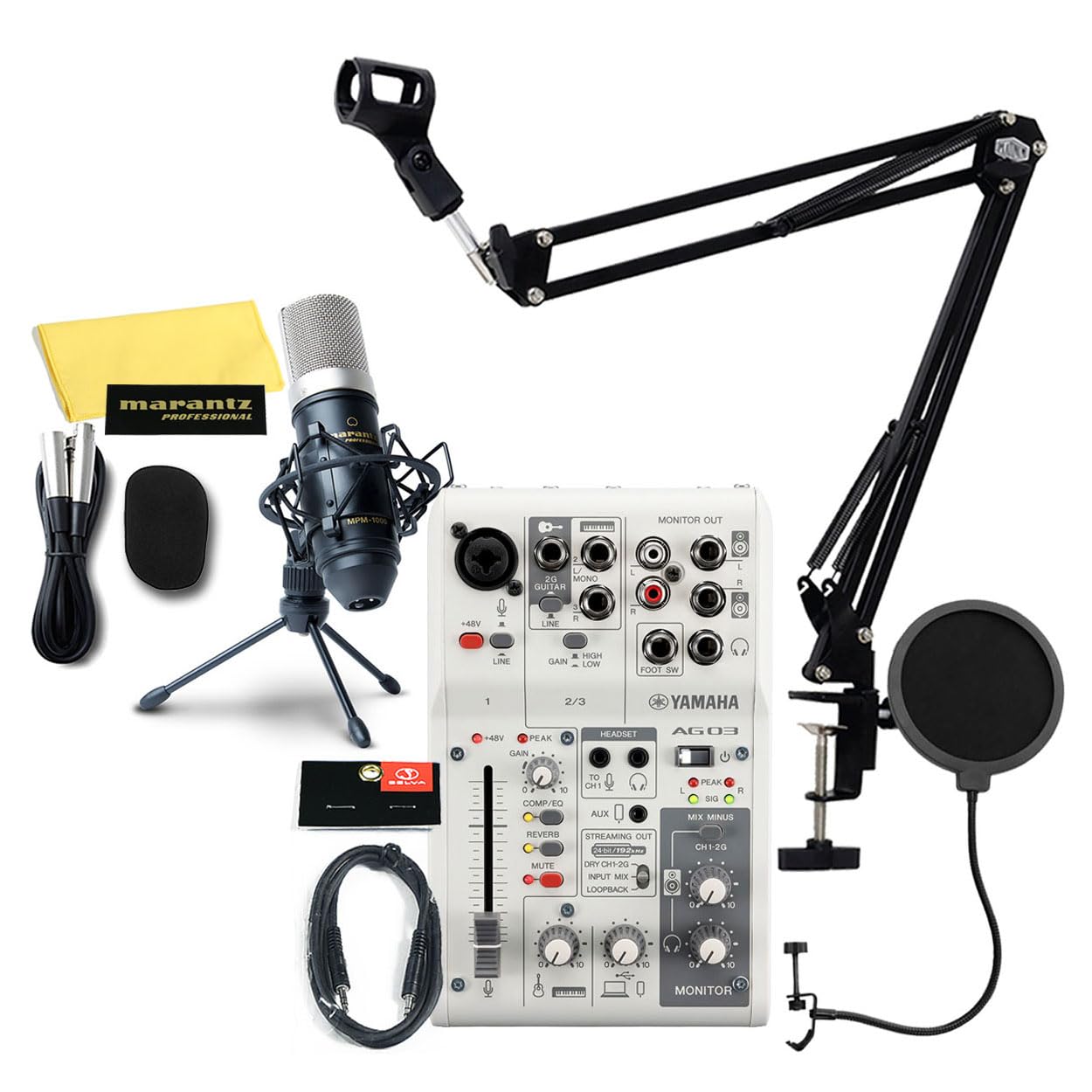 Yamaha AG03 & AT4040マイクセット Yamaha AG03 & AT4040マイクセット