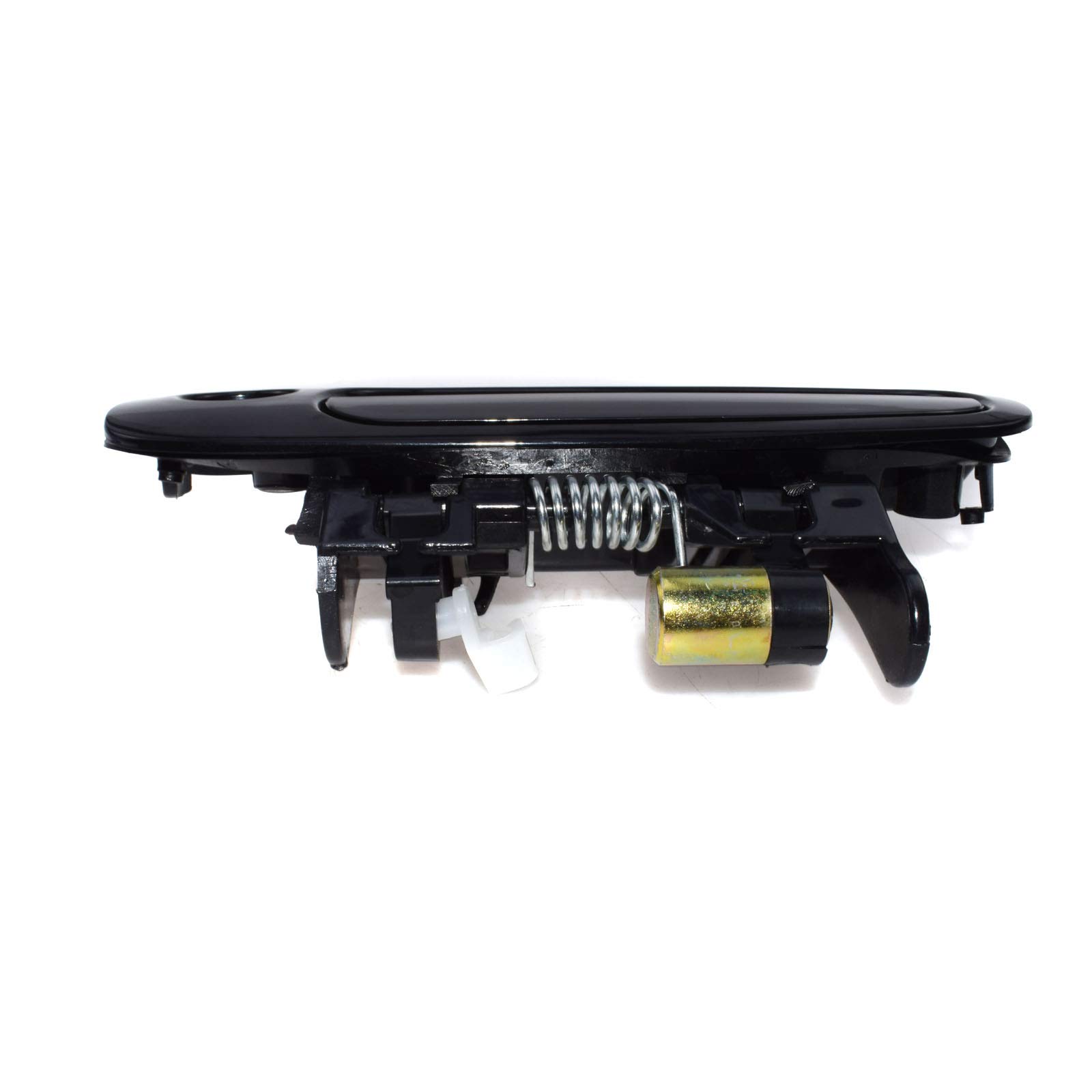 New Front Driver Side Exterior Door Handle For 1998-2002 Toyota Corolla - Black, Textured Finish, Direct Replacement (Part #6922002030)