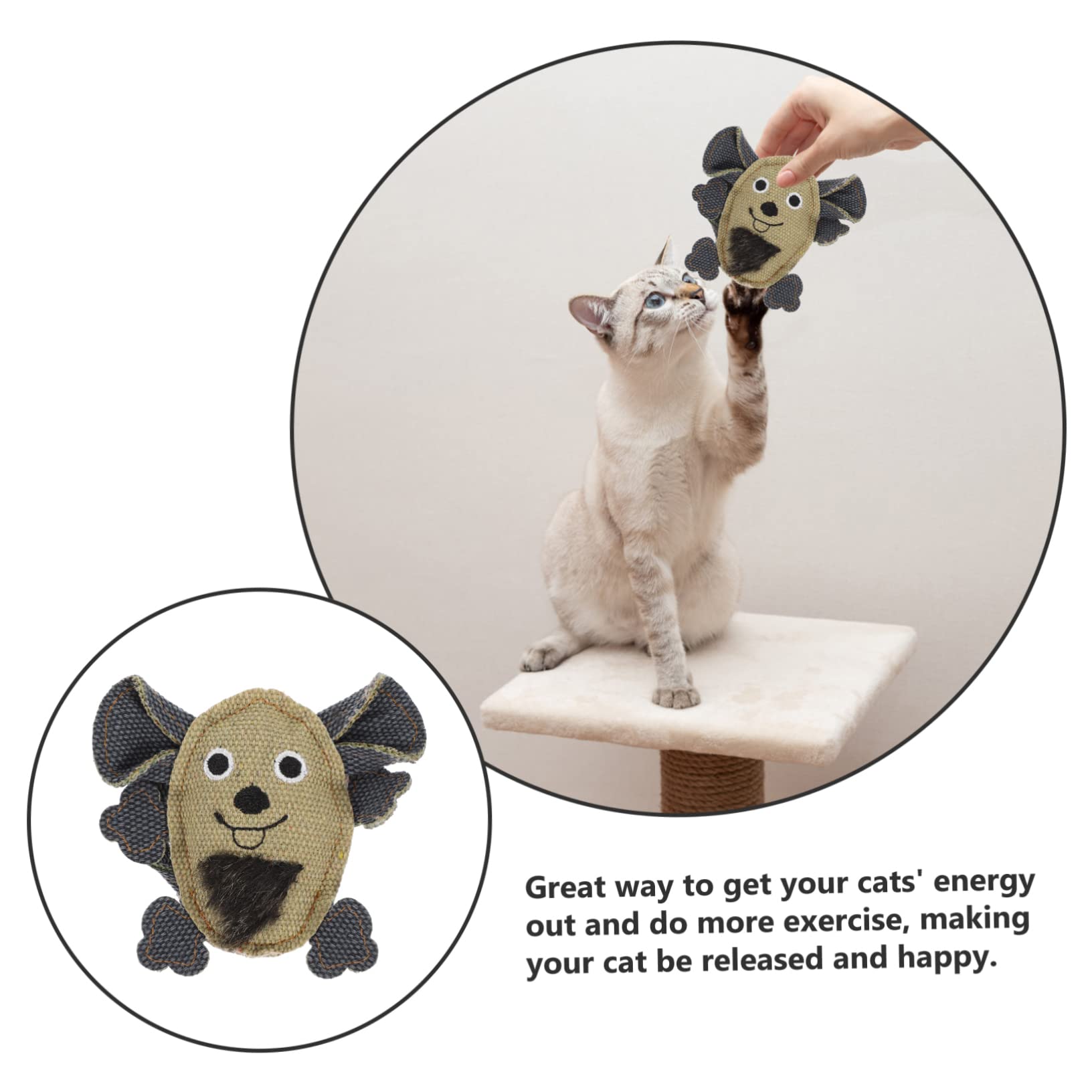Supvox 15stücke Teiliges Katzen-spielzeugset Canvas Mit Rattenform Interaktive Kau Und Molartoys Für Kätzchen Und Ansprechend Für Spielerische Beschäftigung