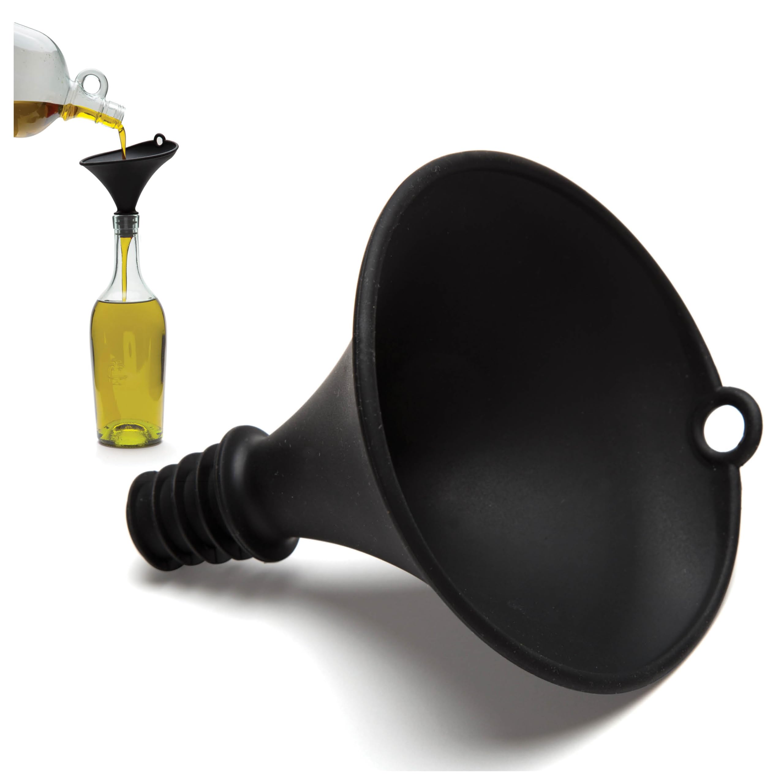 Imbuto In Silicone Per Riempire A Mani Libere Biberon E Contenitori/Utilizzabile In Cucina E In Casa/Si Adatta Ai Biberon Standard/By Monkey Business-image