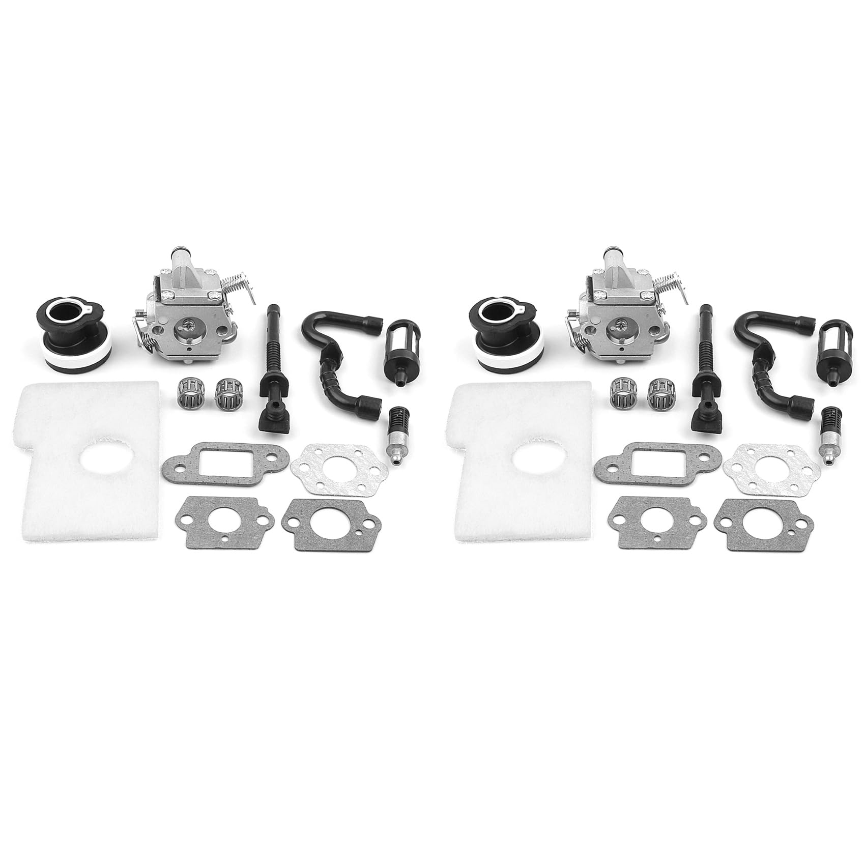 Jnchdghwa As Shown 2X Carburetor Gasket Intake Manifold Bearing Hose Kit For Ms180 Ms170 Ms 180 018 017