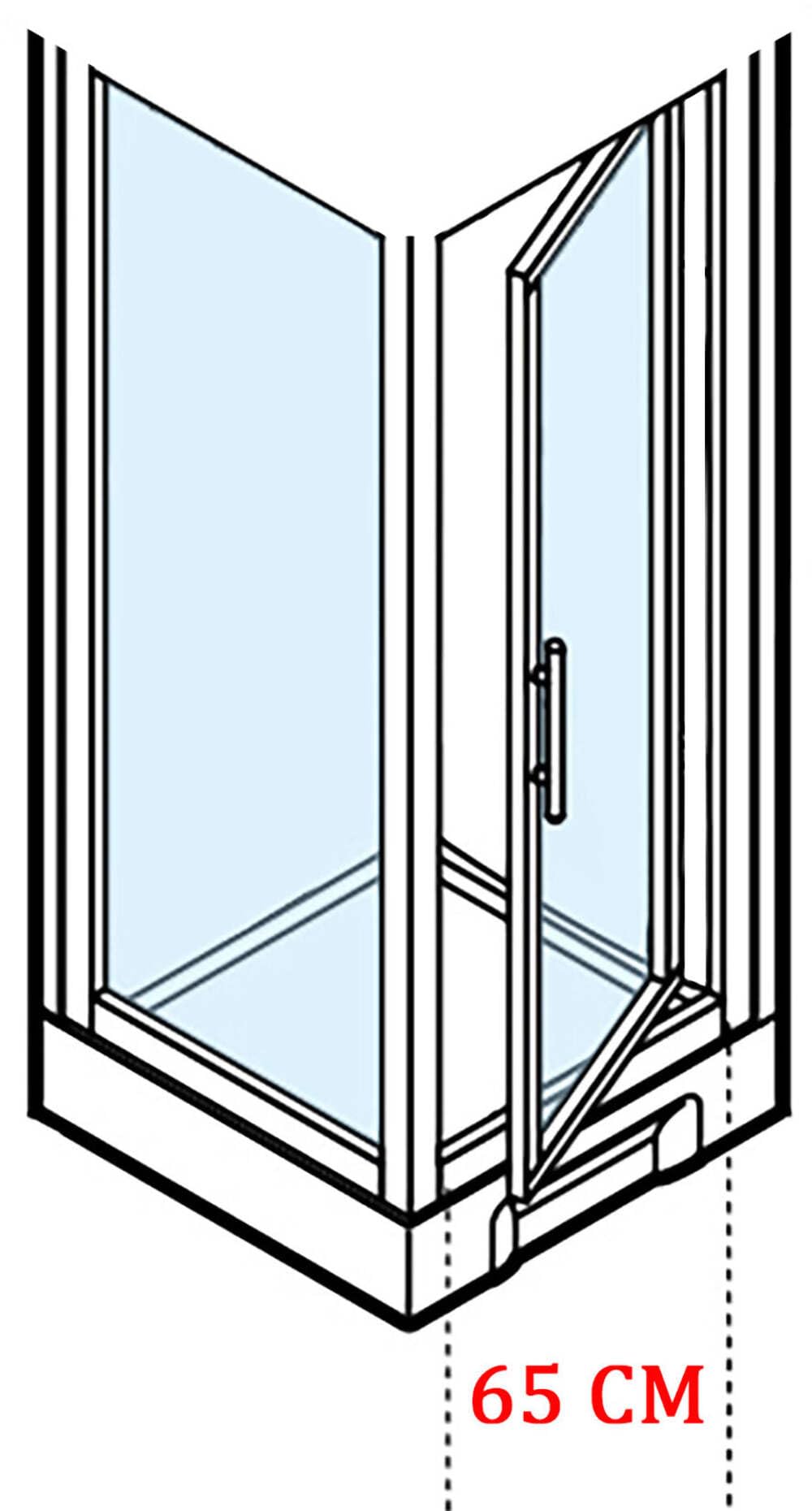 Novellini New Holiday GF90 Standard 90 x 90 cm Cabina de ducha multifunción apertura 1 puerta batiente + fijo ángulo izquierdo derecho mezclador mecánico cristal transparente perfil plateado altura