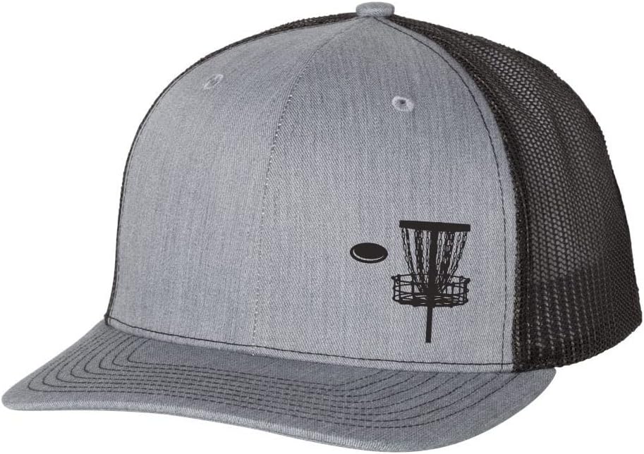 Trenz Shirt Company Disc Golf Basket Goal Golfer Mens Embroidered Mesh Back Trucker Hat