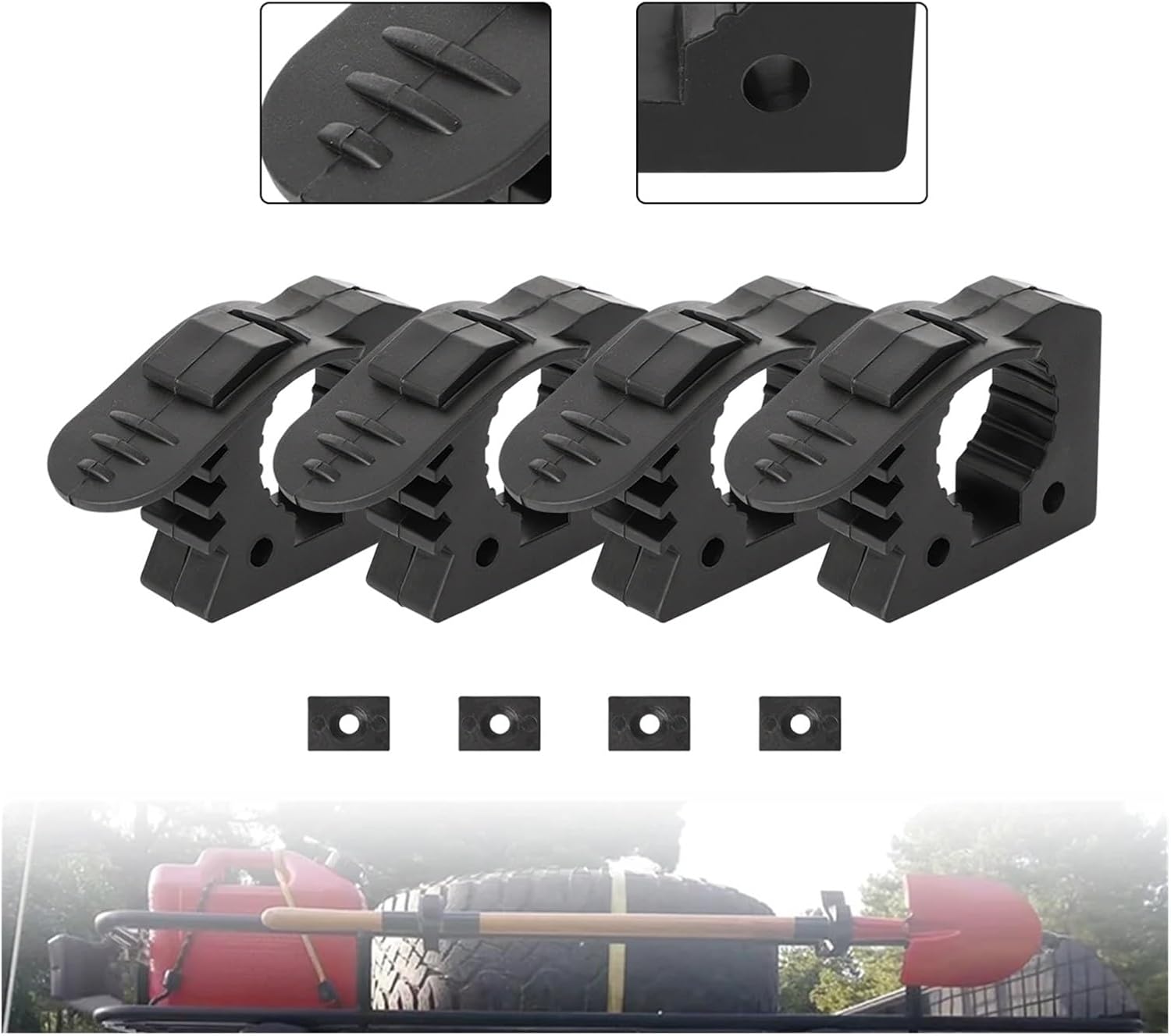 Shovel Mount 5/8 Pcs Quick-Release Clamp, Suitable for Tools, Equipment, and Home Accessories(8pcs)