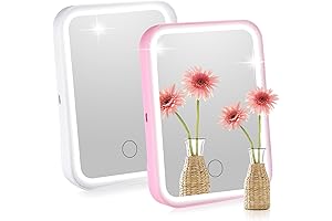 2 Piece Magnetic Locker Mirror with Lights