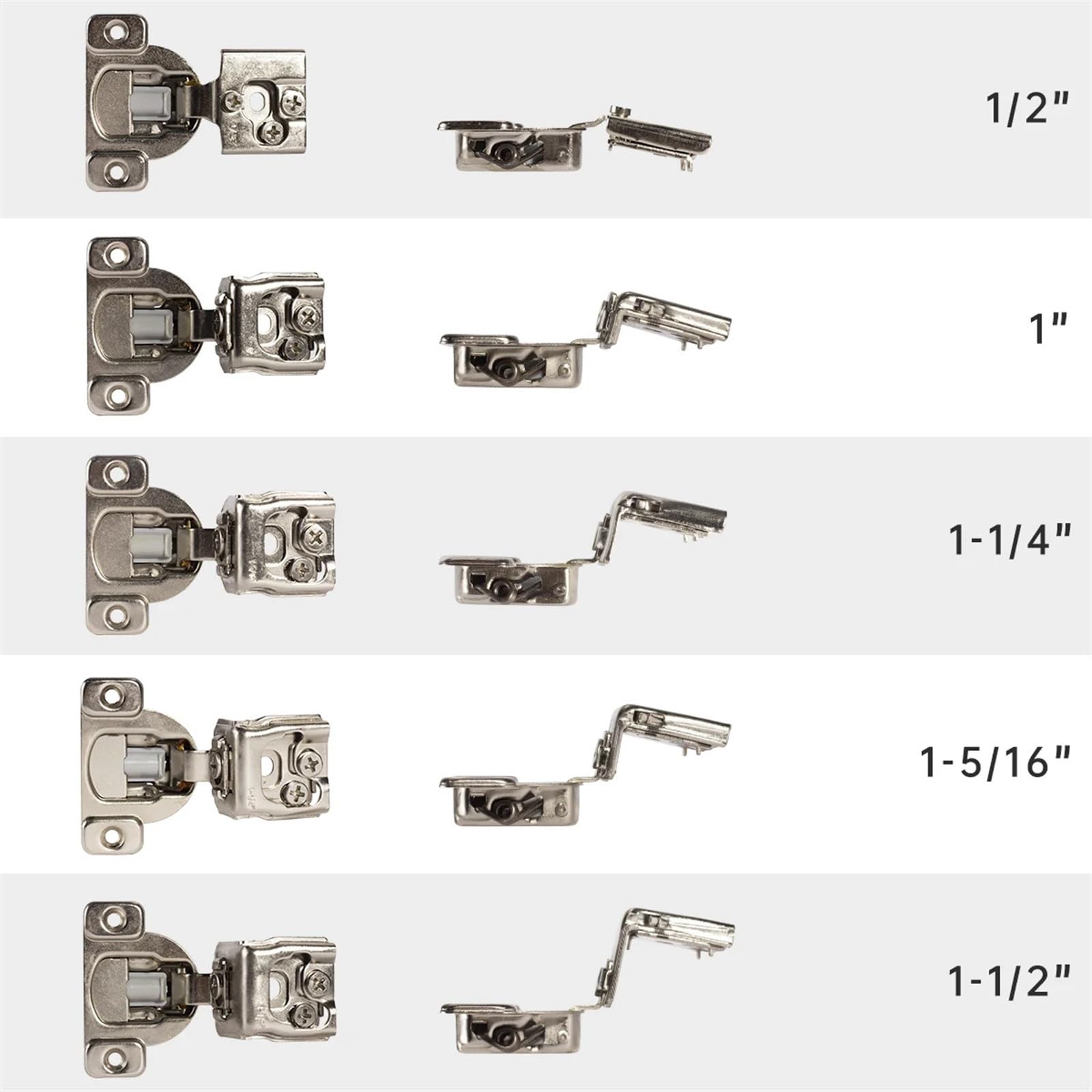 Emuca Lotto Di 2 Cerniere A Scomparsa Per Porte A Battente, Carico - Foto 10