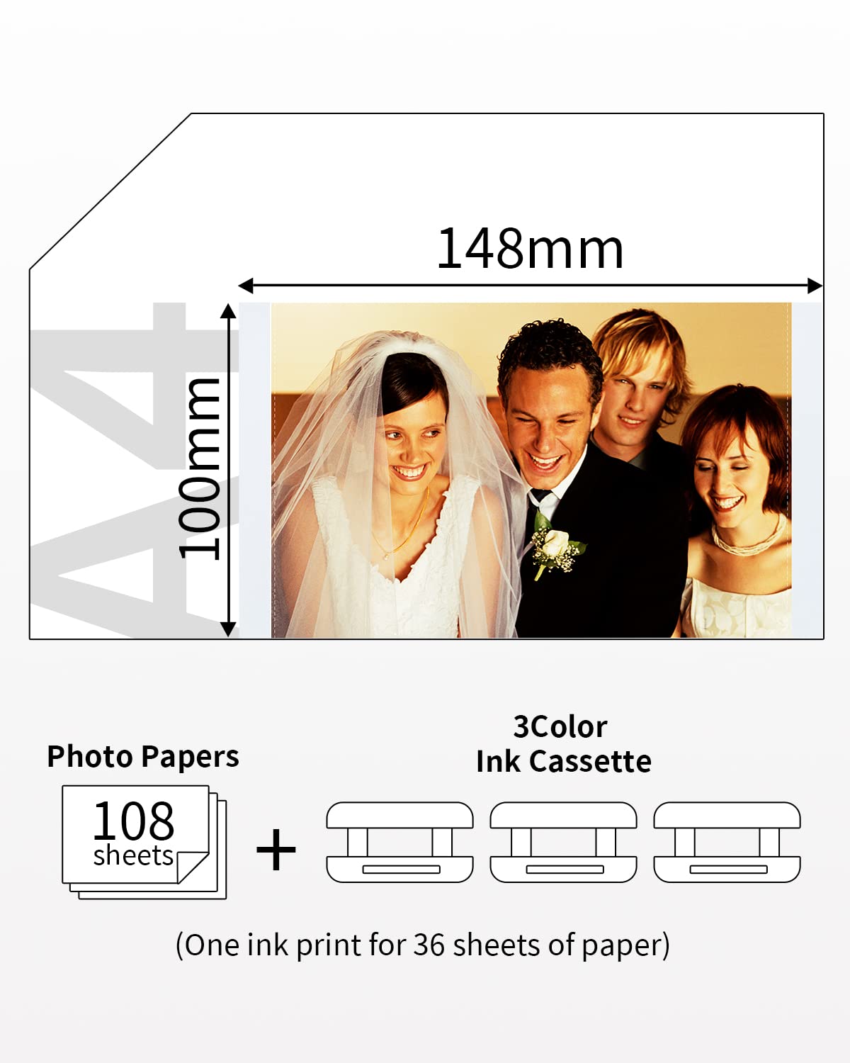 Amazon.co.jp: Canon Selphy CP1500用紙とインクの交換用。CP1300 