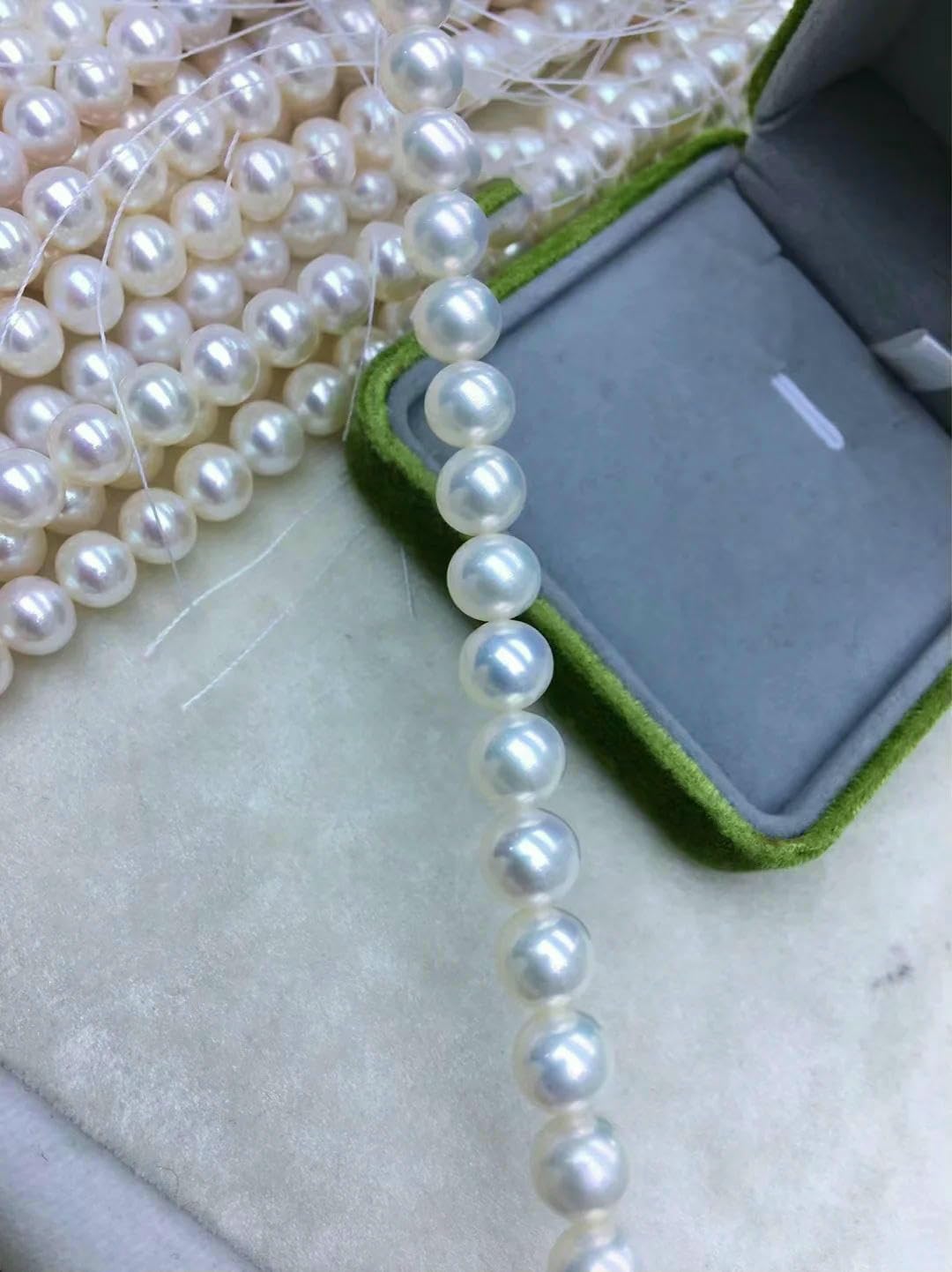 Perlas redondas cultivadas en agua dulce 100% naturales, finas, para pulseras, collares, pendientes y bisutería, 5A, redondas, blancas, 11-12 mm (1 tira)