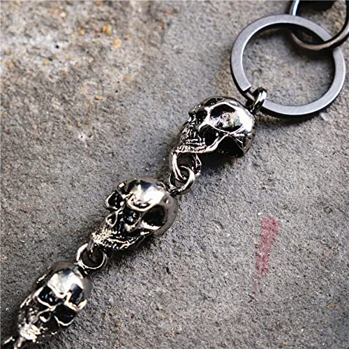 Andy's Orchids Wallet Chain, Punk Skull Jeans Decor Pants Chain Secure Travel Wallet Heavy Duty Link Coil Leash Jewelry2