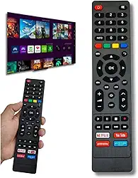 Controle Remoto Compatível com PHILCO BRITÂNIA Smart TV LCD LED 4K com Netflix Youtube Globoplay Prime