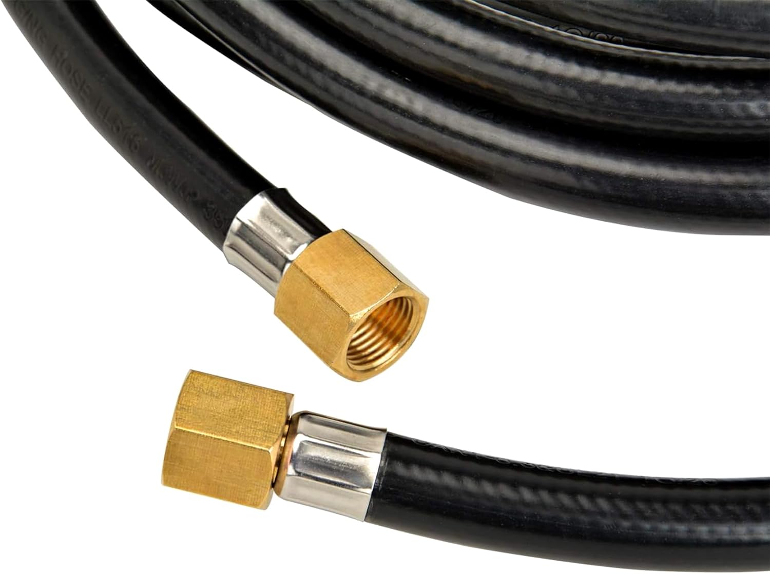 only fire 18Ft Propane Propane Hose Extension with Both 3/8" Female Flare, Flexible Hose Assembly for Most Gas Grill, RV, Heater, Generator, and Fire Pit Table
