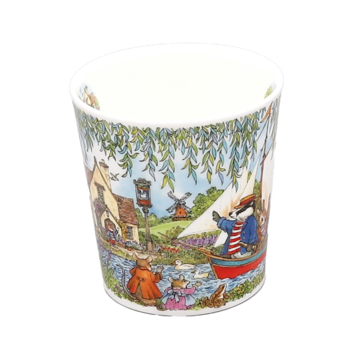 Dunoon Lomond Woodland Tales - Tazza in porcellana fine, motivo: barca