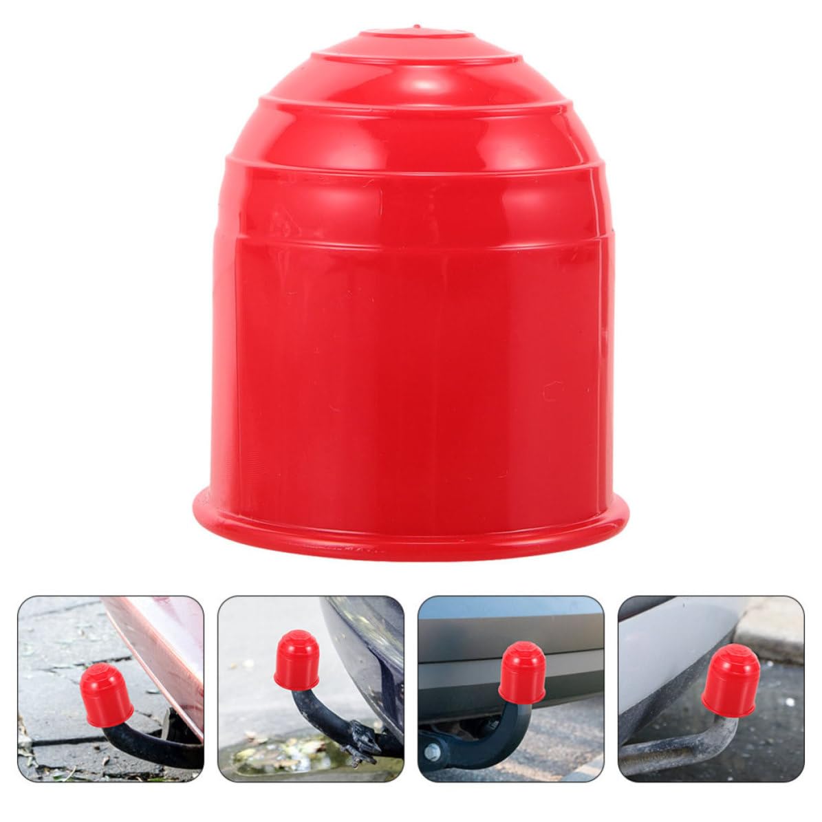 Operitacx 30 Piezas Protector de Bola de Remolque de Nylon Rojo para RV y