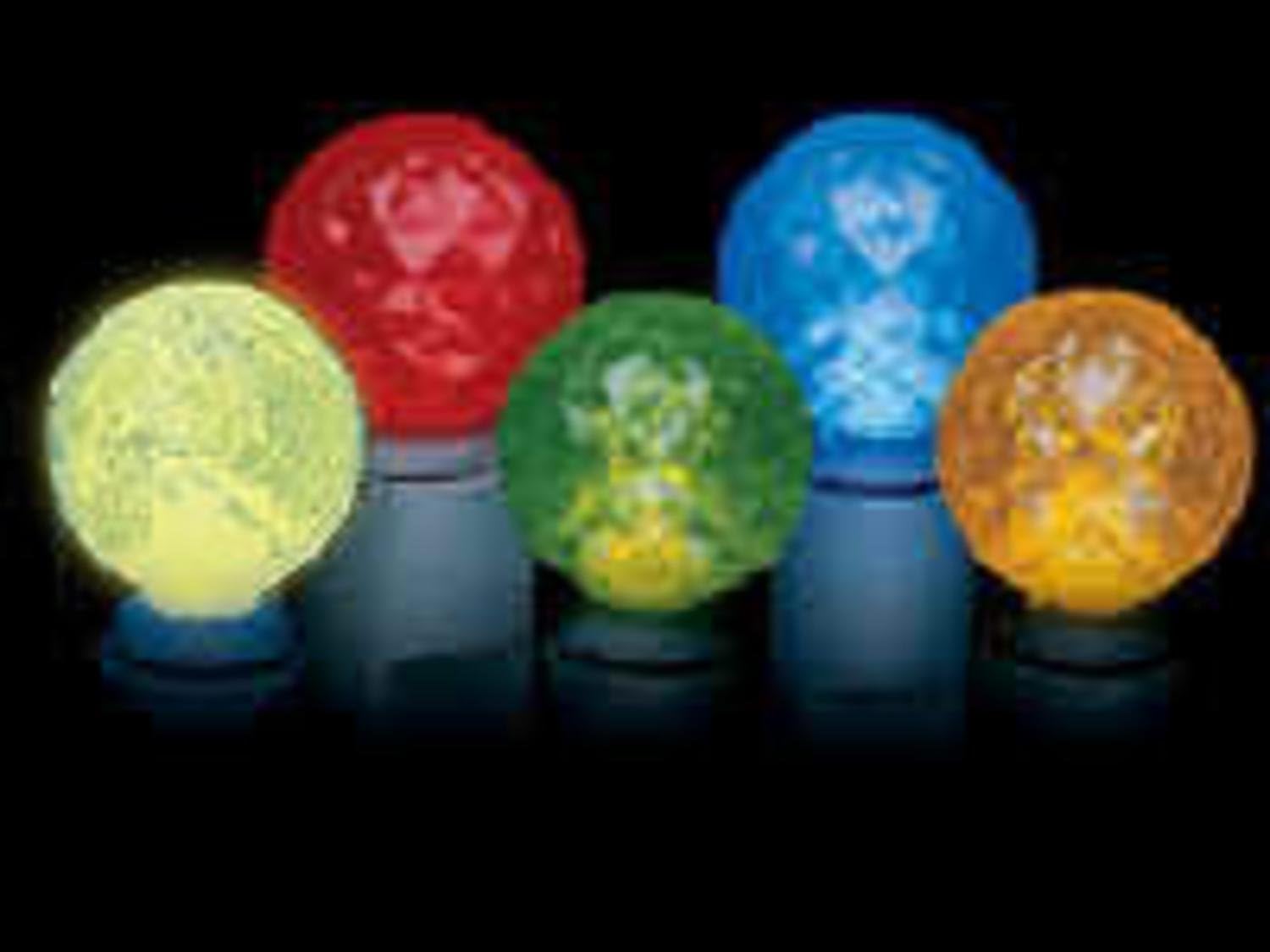 VCO Pack of 12 LED G40 MultiColor Replacement Christmas Light Bulbs