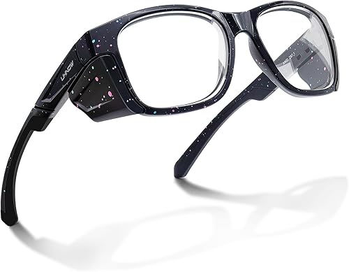 Miniatura 8 de UKNOW Gafas de seguridad  Lentes antivaho  Protección ocular con escudos laterales  Anteojos protectores ANSI Z87.1  Protección UV