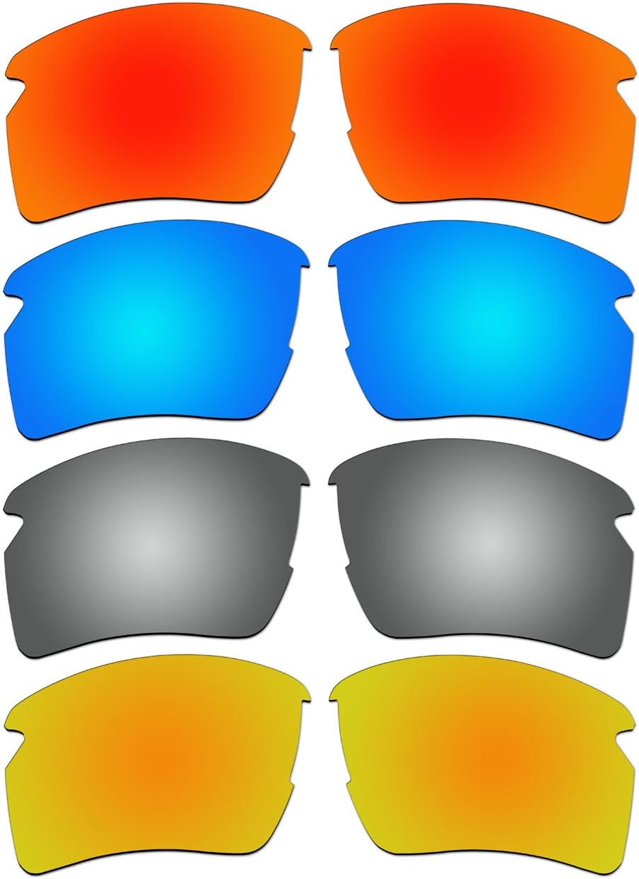 4 Pair Replacement Polarized Lenses for Oakley Flak 2.0 XL Sunglasses Pack P10