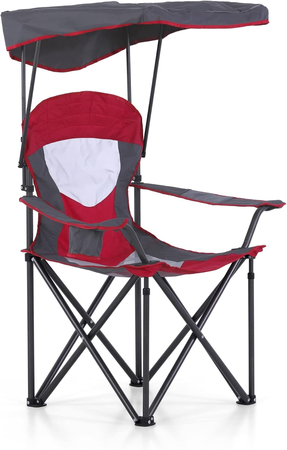 LET'S CAMP Camp Chair with Shade Canopy Folding Camping