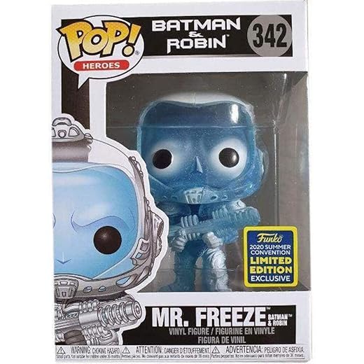 Funko Pop! Heroes: Batman &Amp; Robin - Mr. Freeze Glitter Version #342 Sdcc 2020 Shared Summer Convention Exclusive Pop Vinyl Figure Rare