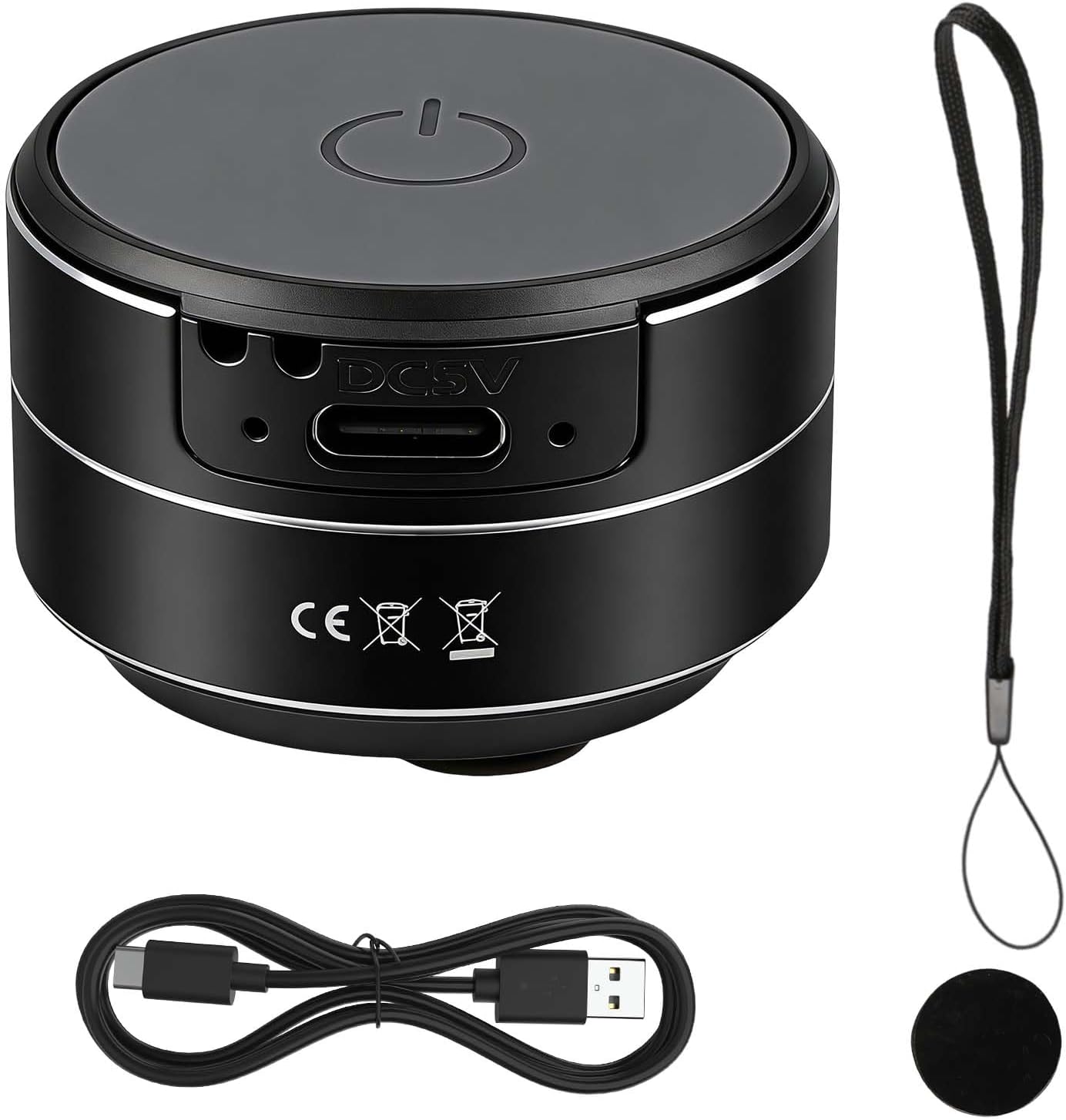 Mini Bluetooth Bone Conduction Speaker, Stereo Sound, BT 5.0 Chip, 400mAh Battery with 6 Hours Playtime, Built-in Microphone, Dual Speaker Connection