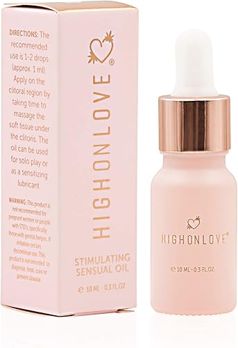 Miniatura 1 de HighOnLove Aceite estimulante de orgasmo  Aceite de cáñamo natural hidratante personal  Aceite despertador femenino 03fl oz