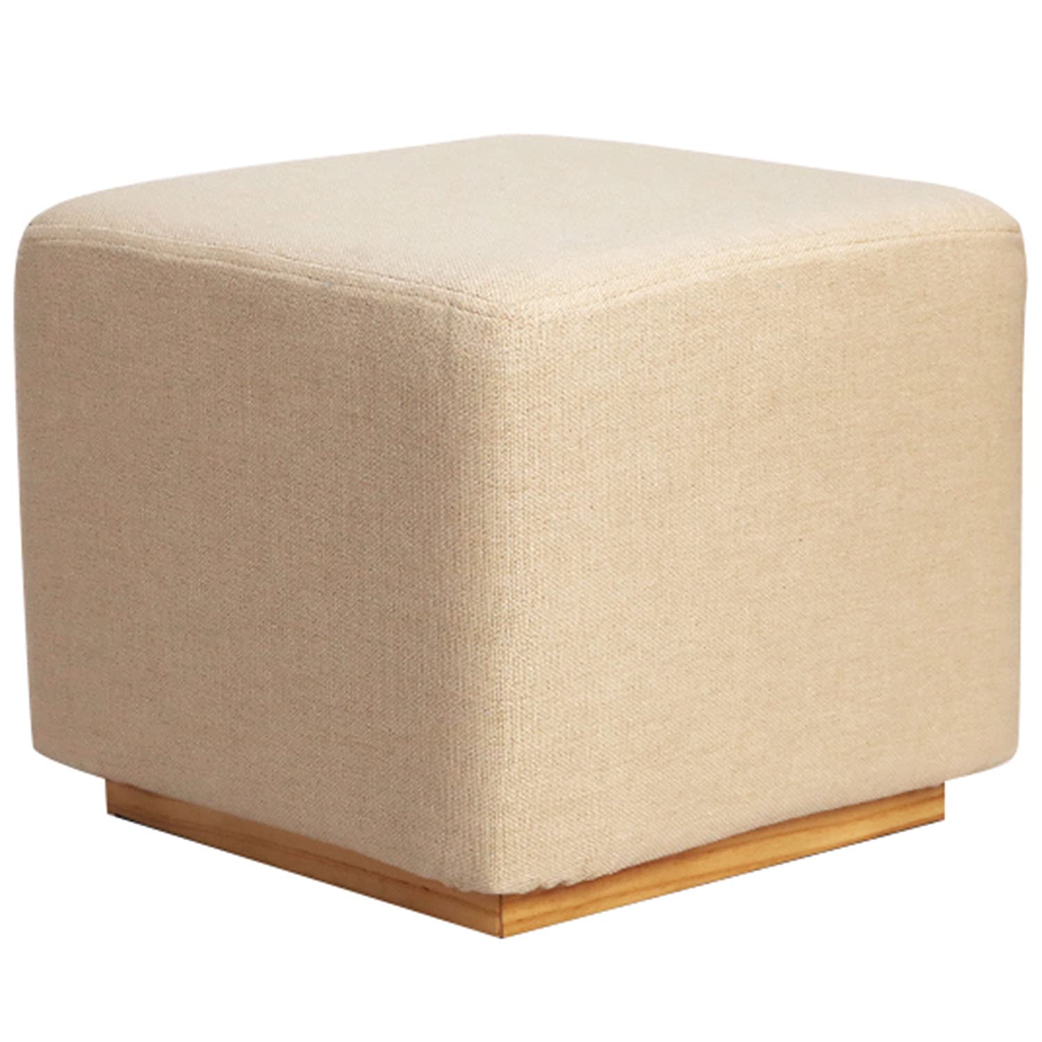 LMMIAOZ Padded Foam Footrest, Small Beige Ottoman (34x30cm) - Comfortable Foot Stool for Home Office, Relaxation & Ergonomic Support, Perfect for Any Décor