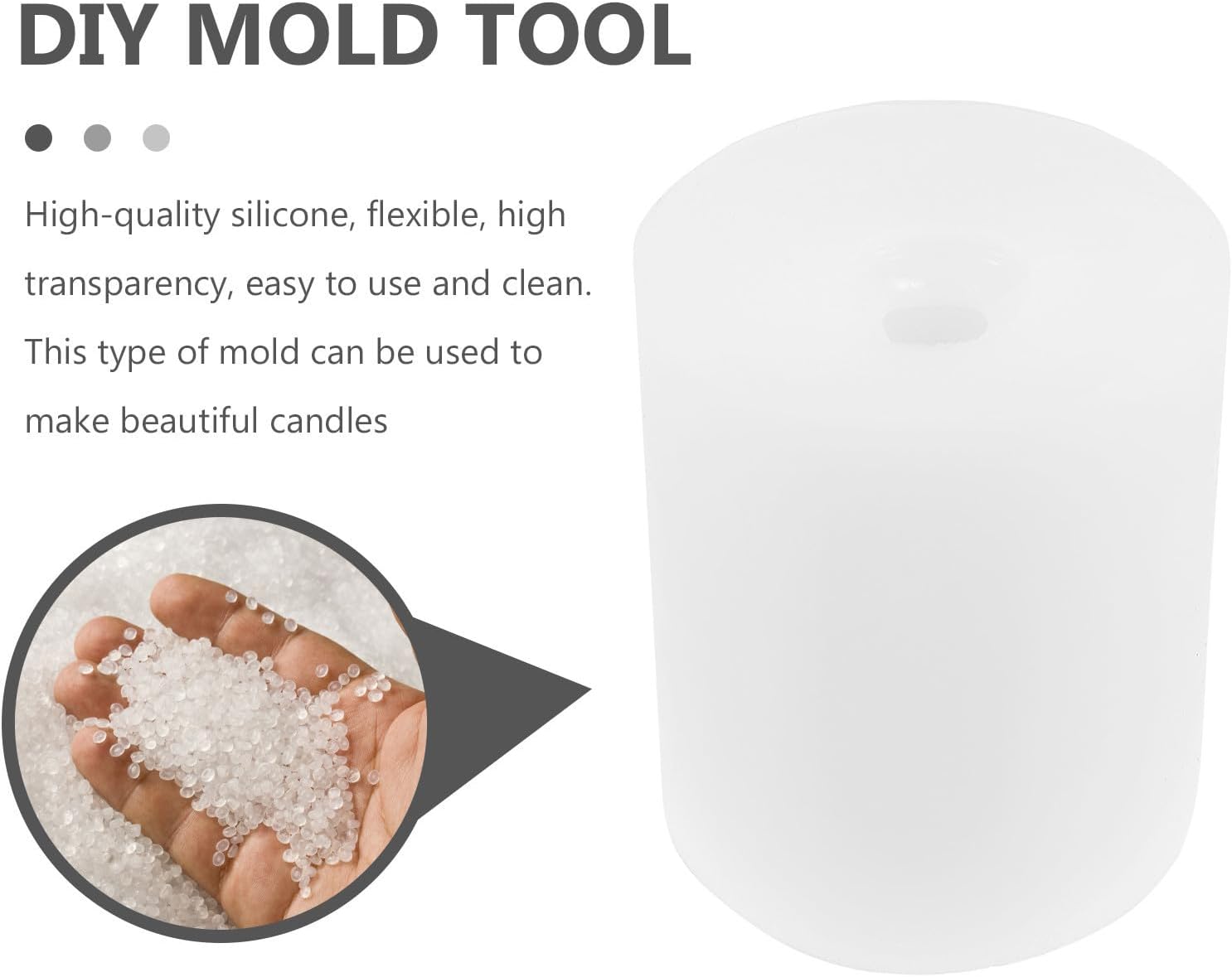 Silicone Classical Head Candle Mold DIY for Soap Making Crafts