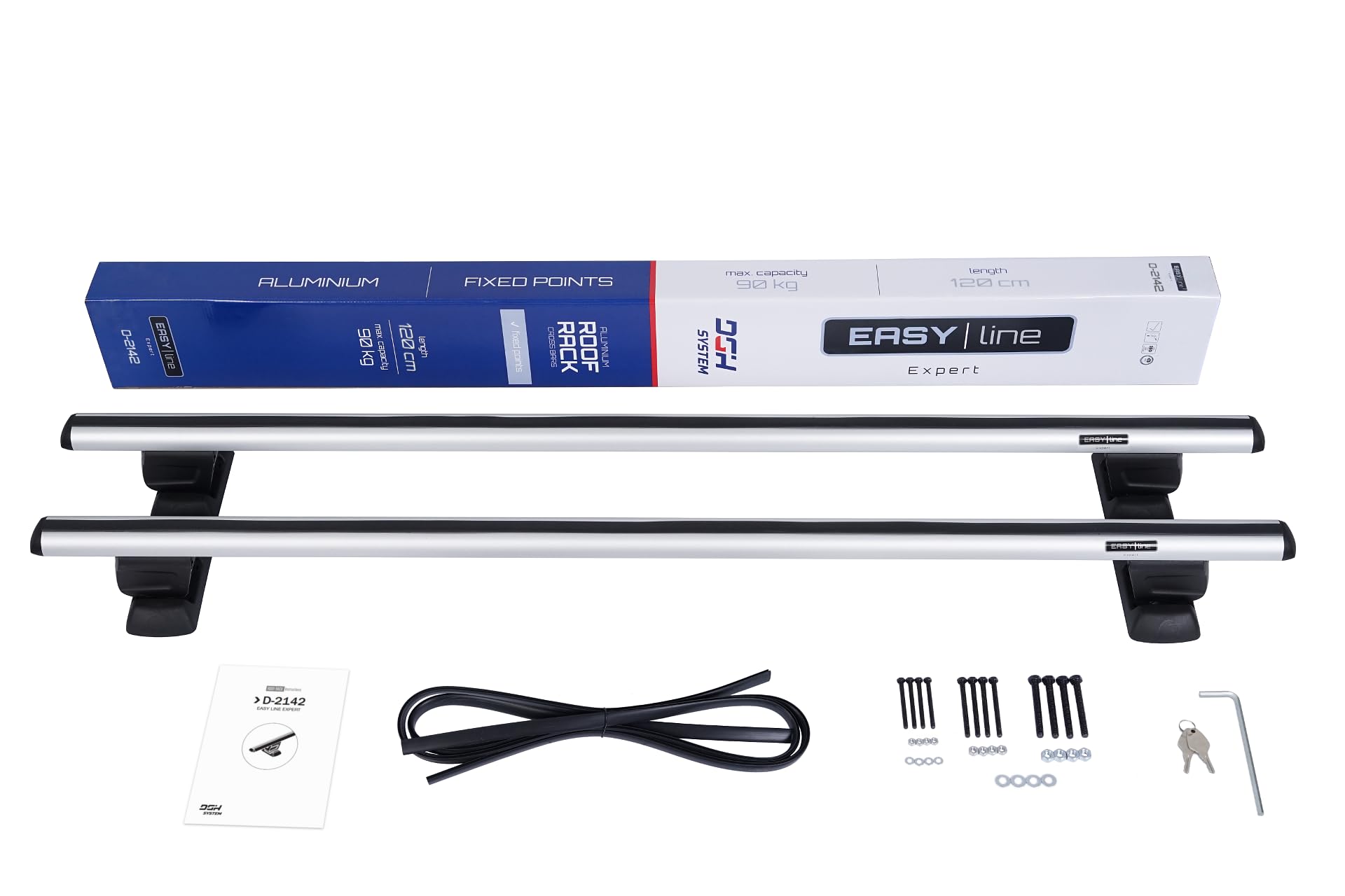 Bacas Barras de Techo Puntos Compatible con Nissan Townstar Van Desde 2022 MAX 90 kg 120 cm Aluminio