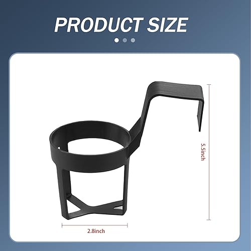 Miniatura 2 de 2 portavasos para puerta de auto, portavasos insertable para ventana, estante portátil para bebidas en el automóvil, impermeable y duradero,