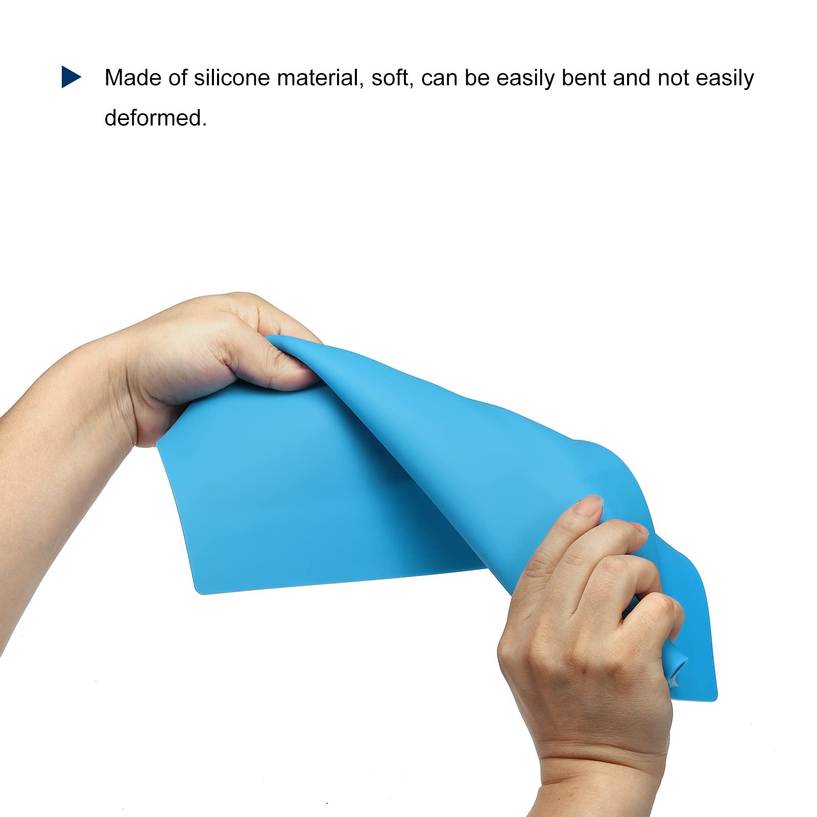 sourcing map Extra Large 45x30cm ESD Silicone Saldatura Mat Magnetico S160 Isolamento Termico 1222 °F Anti Statico Elettronico Riparazione Lavoro Mat per Saldatore Banco da Lavoro